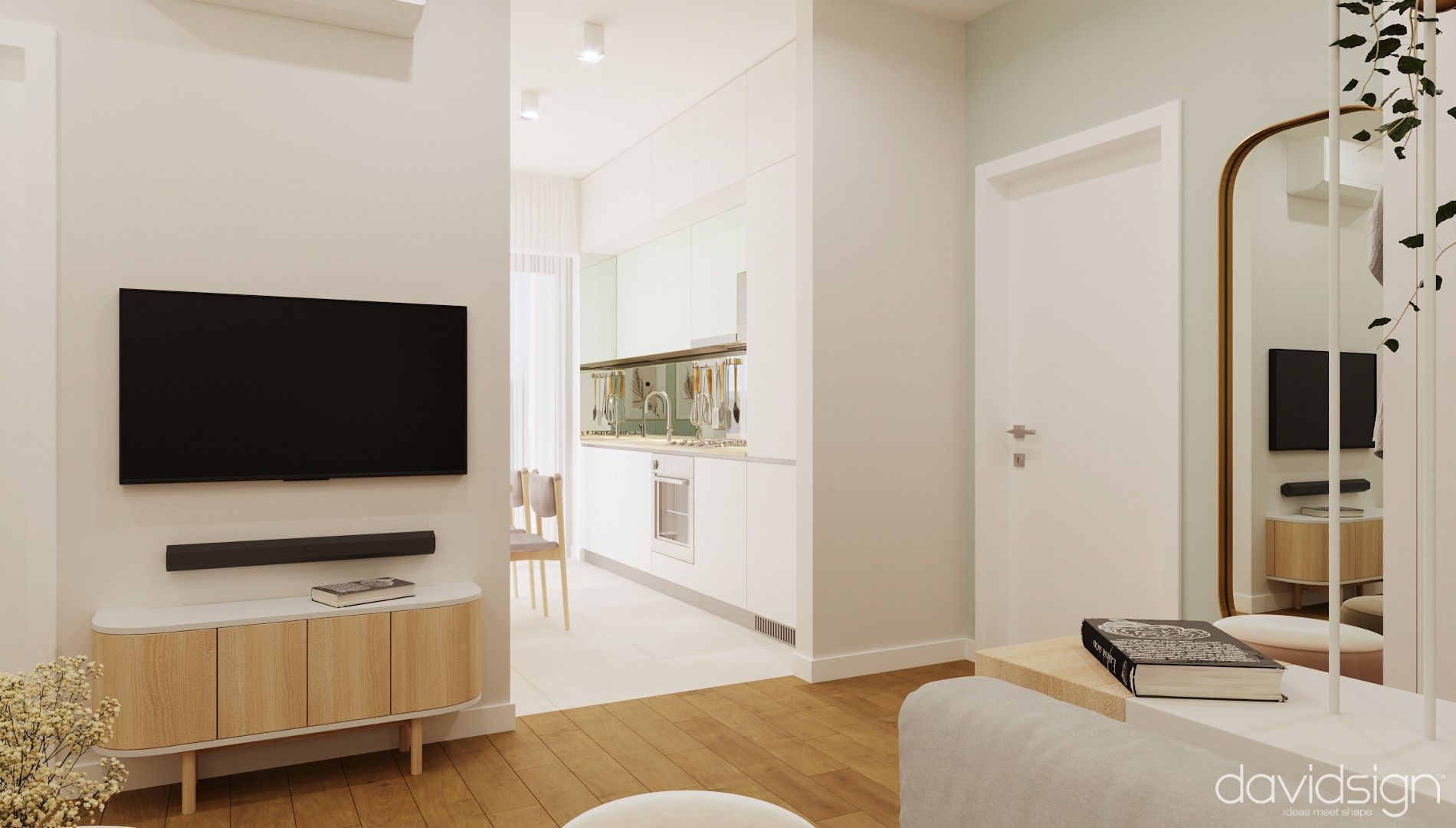 Design interior Interior design: 3-Room Apartment at West Residence, RO Oradea România Davidsign - 6