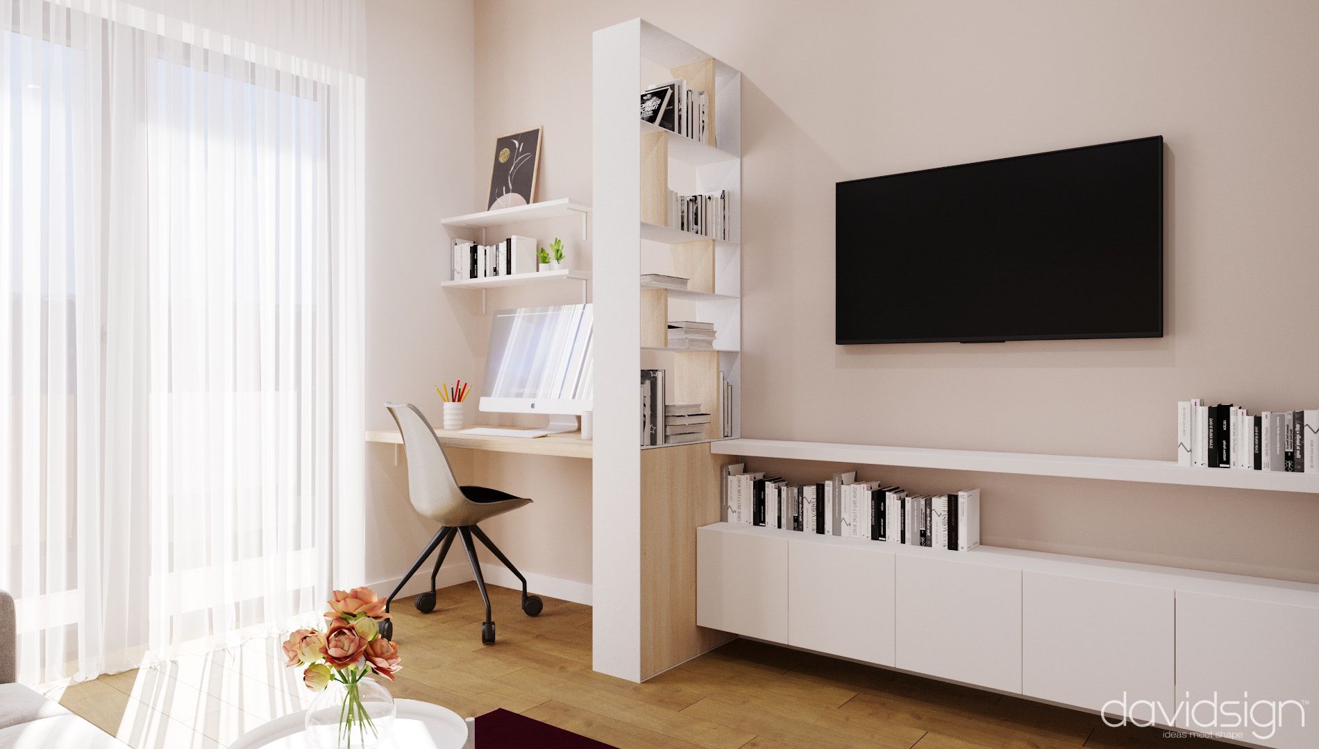 Design interior Interior design: 3-Room Apartment at West Residence, RO Oradea România Davidsign - 9