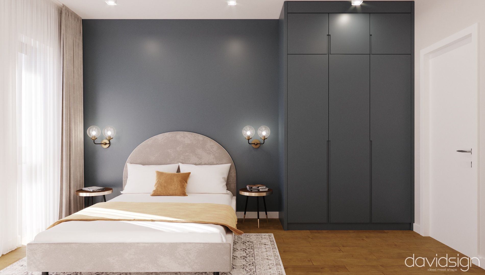 Design interior Interior design: 3-Room Apartment at West Residence, RO Oradea România Davidsign - 10