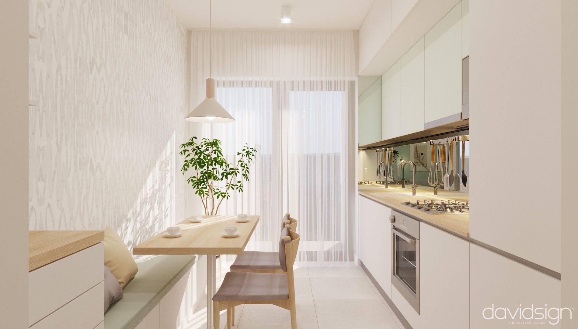 Interior design: 3-Room Apartment at West Residence, RO